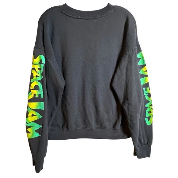 Vtg 90’s SpaceJam Warner Brothers Sweatshirt Men Unisex Women Size L Black‎ - Picture 8 of 16